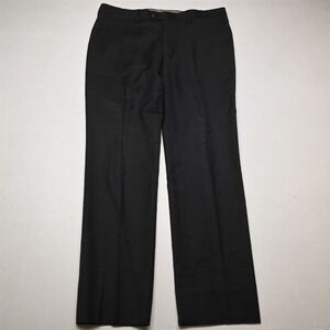 Bespoke 36x34 Gray Superfine Wool Flat Front Straight Dress Mens Pants